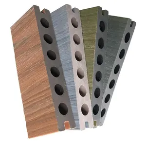 Hisoa rắn WPC sàn gỗ giá rẻ nhựa composite decking bảng Ngoài Trời Chống phai chống thối WPC decking
