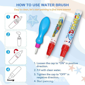 Vente chaude en plastique eau Doodle tapis coloré <span class=keywords><strong>dessin</strong></span> et écriture jouet éducatif magique stylos pour enfants idée cadeau parfaite - Product Image 4
