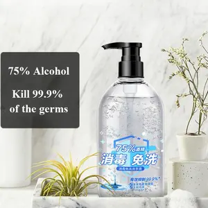Оптовая продажа, домашний антибактериальный гель для мытья рук с логотипом, 500 мл, сухое средство для рук со спиртом