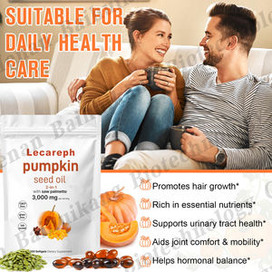 Ekstrak Minyak Biji Labu Bebas Gula Softgel Kapsul Minyak Biji Labu untuk Pertumbuhan Rambut Kulit Awet Muda Dukungan Saluran Kemih - Product Image 3