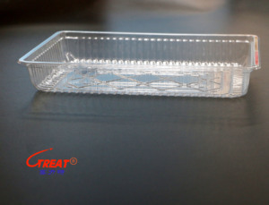 <span class=keywords><strong>Grand</strong></span> <span class=keywords><strong>plateau</strong></span> pour herbes et légumes, emballage en plastique PET transparent, <span class=keywords><strong>jetable</strong></span>, pour la vente en gros auprès du fournisseur - Product Image 3