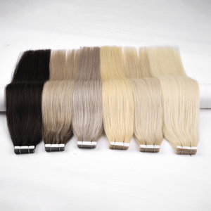 Extensiones de cabello humano KSWIGS PremiumTape In, reutilizables, con cinta invisible, 100% cabello virgen sin procesar, para uso profesional en salones. - Product Image 5