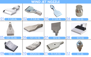 Vòi phun khí dạng phẳng ABS Duckbill, vòi phun khí dạng mỏ vịt lưu lượng lớn, vòi thổi khí dạng phẳng - Product Image 6