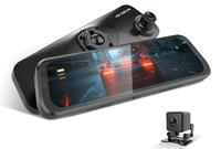 Moniteur de voiture avec écran tactile 10 pouces OEM/ODM, streaming multimédia, WDR, caméra embarquée DVR, rétroviseur avec vision nocturne, enregistreur de conduite
