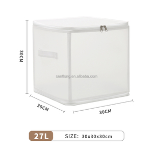 Boîte de rangement pliable rectangulaire moderne pour décorations de Noël, avec séparateurs pour organiser 64 ornements festifs pour les fêtes - Product Image 4