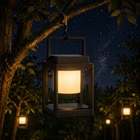 Lanterne solaire LED haute capacité pour le camping, étanche, lumière décorative d'urgence pour le camping en extérieur, PC/ABS, pour les pannes de courant et la survie