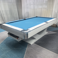 Table de billard professionnelle en ardoise noire de qualité supérieure, prix fabricant, norme internationale, retour de boules, table de billard diamant 9 pieds