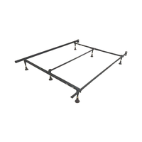 Cadre de lit en métal moderne, pliable et réglable, du lit simple au lit double (queen size), pour chambre à coucher, hôtel, salon