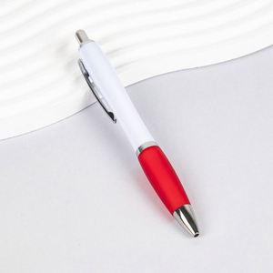 <b>Office</b> <b>Supplies</b> Plastic Custom Logo Click Ballpoint Pen Personalized Advertising Promotional White Pen With Custom Logo - Product Image 5