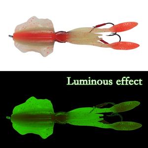 Jig de Calamar Morbido 60g Luminescent <span class=keywords><strong>UV</strong></span> en Plastique Souple, Appât <span class=keywords><strong>pour</strong></span> Calamar, Leurre de Pêche au Thon - Product Image 3