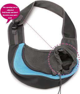 Free sample Outdoor Travel Pet Puppy <b>Sling</b> Bag Comfortable Roll up Lightweight Pet <b>Carrier</b> Bag for Small <b>Dogs</b> and Cats - Product Image 3