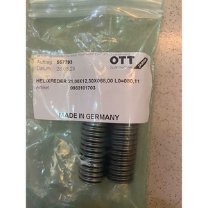 สปริง Ott Jakob Helix ขนาด 21.00x12.30x68.00 ซม. L0=80.11 ผลิตจากเหล็กอุตสาหกรรม ผลิตในประเทศเยอรมนี - Product Image 1