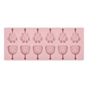MUYULINS factory multi-cavity <b>bear</b> butterfly round candy LFGB platinum non-stick BPA-free silicone lollipop mold - Product Image 3