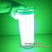 Lampe de pêche sous-marine LED sans fil rechargeable 80W 120W 160W 300W, étanche IP68, vert bleu cyan, pour attirer les poissons de chalutier