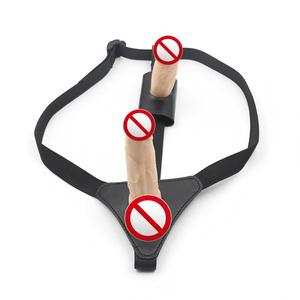 Giocattolo Sessuale per Lesbiche, Doppio Dildo in PVC Morbido con Cinturino, 100% Impermeabile per Masturbazione Femminile - Product Image 3