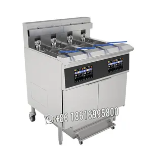 Phoenix OFE-413L TOUCH SCREEN deep fryer commercial Electric open Fryer 4 tank 4 Basket Electric Open Deep Fryer with oil filter