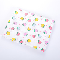 Kain Rajut Katun Organik 95% Katun Modal Spandex 5% Cetak Khusus Natal per Yard
