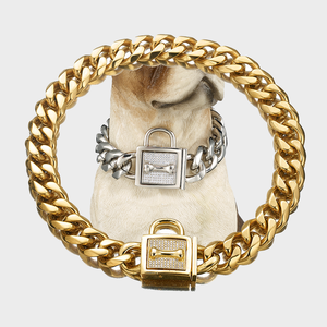 2024 gros plusieurs perceuse boucle <span class=keywords><strong>en</strong></span> acier inoxydable <span class=keywords><strong>chien</strong></span> chaîne <span class=keywords><strong>chien</strong></span> chaîne collier cubain <span class=keywords><strong>chien</strong></span> chaîne diamant - Product Image 5