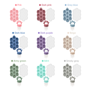 Sucette en silicone à mailles pour aliments frais avec mini-bac de congélation, jouet de dentition pour bébé de 2 à 4 ans, sans dégâts - Product Image 1