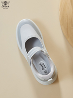 FJ9002 Chaussures décontractées pour femmes à fermeture auto-agrippante, baskets légères pour la marche, semelle confortable en PU