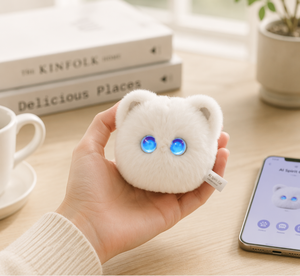 AI Slimme Pluche Intelligente Bedrijfsknuffel Emotionele Metgezel Kat met Wi-Fi & App Besturing Stressverlichtende Bureaupartner - Product Image 1