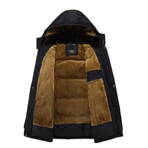सर्दियों स्की बर्फ जैकेट कोट घिरना ऊन Linend Parka जैकेट के साथ पुरुषों के लिए आकस्मिक गर्म Windproof जैकेट हटाने योग्य डाकू 5XL