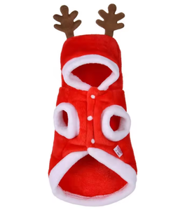 ชุดปีใหม่ 2024 สำหรับสุนัข ชุดคริสต์มาสสำหรับสัตว์เลี้ยง เสื้อฮู้ดดี้สำหรับสุนัขในฤดูหนาว เสื้อผ้า/ชุดสัตว์เลี้ยง เสื้อกั๊กสัตว์เลี้ยงลำลอง - Product Image 5