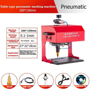 200*130MM Metal Tag Marking <strong>Engraving</strong> <strong>Machine</strong> for Aluminum Nameplate Electric Marking <strong>Machine</strong> Desktop - Product Image 2