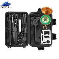 Kit de survie d'urgence 11 en 1 pour la randonnée et le vélo en plein air