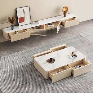 Mobile <span class=keywords><strong>TV</strong></span> di Lusso Moderno per Soggiorno, Nuovo Design con <span class=keywords><strong>Base</strong></span> in <span class=keywords><strong>Legno</strong></span> e Armadietti <span class=keywords><strong>TV</strong></span> di Alta Qualità - Product Image 5