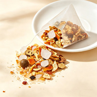 Teh Herbal Perawatan Tenggorokan Premium Alami Campuran Kulit Jeruk Pummelo dan Buah Monk Bebas Gula Bebas Kafein Kantong Teh untuk Kesehatan Suara