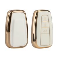 Housse de clé de voiture en TPU de bonne qualité, écologique, pour modèles Toyota, couleur blanc pur, durable et résistante aux rayures
