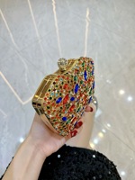 Produit Tendance 2026l : Pochette de Soirée Trapèze en Cristal pour Femme, Sac de Soirée de Luxe pour Dames