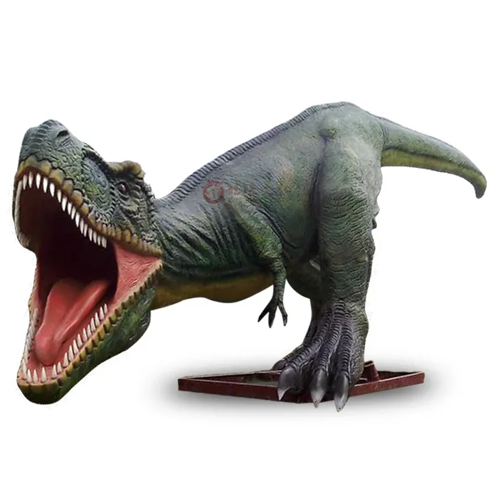 Statua t-rex di dinosauro animatronico a grandezza naturale popolare fatta a mano di alta qualità in vendita parco divertimenti