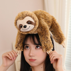 Lindo Peluche de Perezoso de Peluche Largo, Muñeco de Peluche Relleno de Algodón PP, Venta al por Mayor, Regalo de Cumpleaños para Niñas, Almohada de Muñeca Transfronteriza - Product Image 4