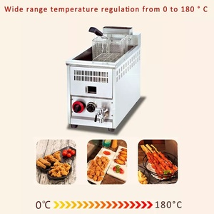 Machine à frire en acier inoxydable à réservoir unique <span class=keywords><strong>8L</strong></span> GPL pour restauration <span class=keywords><strong>friteuse</strong></span> à <span class=keywords><strong>gaz</strong></span> friteuses à <span class=keywords><strong>gaz</strong></span> pour restaurant - Product Image 3