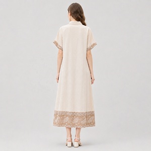 <span class=keywords><strong>Abito</strong></span> chemise midi da donna in viscosa, vestito elegante con stampa paisley e bottoni, <span class=keywords><strong>abito</strong></span> <span class=keywords><strong>lungo</strong></span>. - Product Image 5
