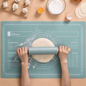 비 스틱 실리콘 베이킹 매트 대형 실리콘 과자 매트 반죽 롤링 매트 과자 롤링 반죽 측정 - Product Image 3