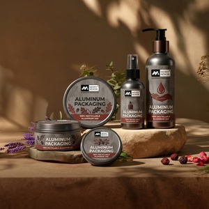 Boîte en aluminium OEM pour crème à raser, pour fournitures de salon de coiffure, récipient traditionnel pour savon à raser humide avec couvercle, en gros - Product Image 1