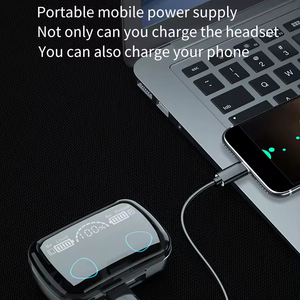 Popular M10 TWS Earbuds 9D BT5.3 Touch Control Wireless Stereo Bass <strong>Earphones</strong> LED Digital Display AAC Codecs Waterproof Function - Product Image 4