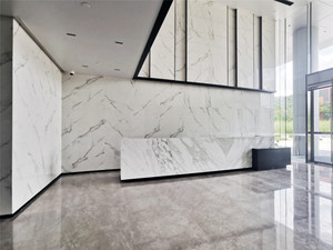 आधुनिक विलासिता kln mdf रिसेप्शन डेस्क कार्यालय या व्यावसायिक उपयोग के लिए एलईडी लाइट ऑफिस फर्नीचर फ्रंट डेस्क रिसेप्शन काउंटर - Product Image 2