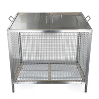 Panier de rangement multifonctionnel carré en acier inoxydable durable pour articles ménagers, avec poignée, écologique, marque Jinhai