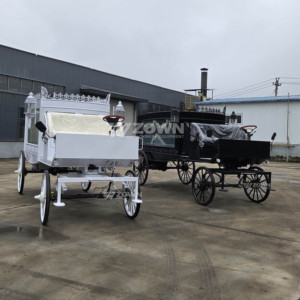 รถม้าศพไฟฟ้าแบบมีหลังคาสำหรับพิธีศพ - Product Image 4