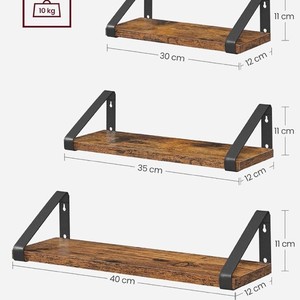 MDF Wall Shelves Rectangle Iron Bracket <b>Kitchen</b> <b>Storage</b> <b>Rack</b> Wall Mounted Type Neatening <b>Storage</b> - Product Image 5