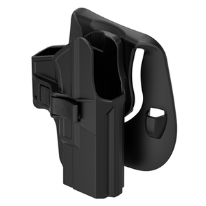 Fondina <span class=keywords><strong>per</strong></span> <span class=keywords><strong>Pistola</strong></span> in Polimero di Alta Qualità <span class=keywords><strong>per</strong></span> G19/23/32 (Gen1-5) G19X G45, Sgancio Rapido, Nera, Certificata CE, Modello KN-PG19 - Product Image 3