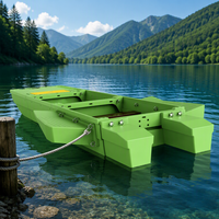 Bateau pliable en LDPE pour 2 à 4 personnes, flottabilité latérale, épaissi et renforcé, centre de gravité bas, écologique et recyclable, idéal pour le matériel de sauvetage