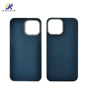 Harga Pabrik Grosir Casing Ponsel Serat Aramid Kelas Militer untuk iPhone 13 Pro dengan Desain Cincin Logam - Product Image 5