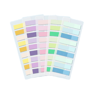 Mini cuaderno multicolor con notas adhesivas y pestañas de índice Morandi, juego de oficina portátil para estudiantes, blocs de notas - Product Image 1