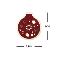 Fabricant de bois personnalisé Fabricant de bois sur mesure Pendentifs d'arbre de Noël