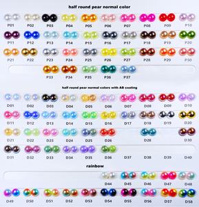 Yantuo เม็ดไข่มุกครึ่งเม็ดผสมขนาด3มม.-10มม. เม็ดไข่มุกด้านหลังแบนสำหรับตกแต่งเล็บกระเป๋าแก้ว30ก. - Product Image 6